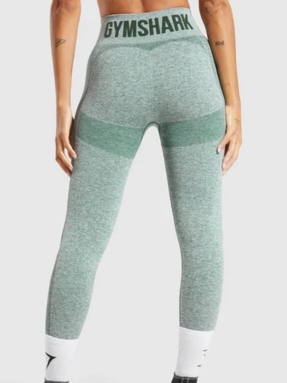 Gymshark Women’s Seamless High-Waist Leggings – Sage Green Size Xs